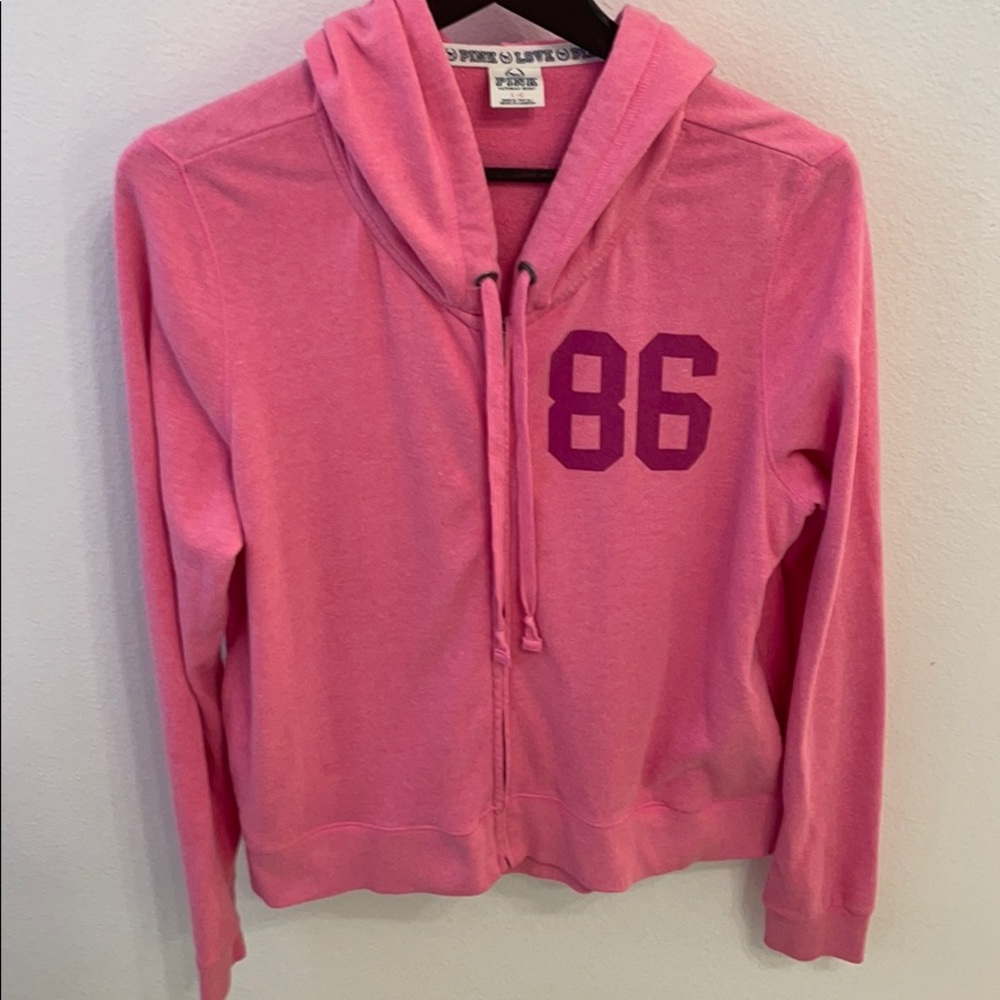 Pink Victoria’s Secret hoodie